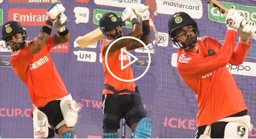 [Watch] Virat Kohli And Other Indian Players Undergo Power-Hitting Session Ahead Of BAN Clash